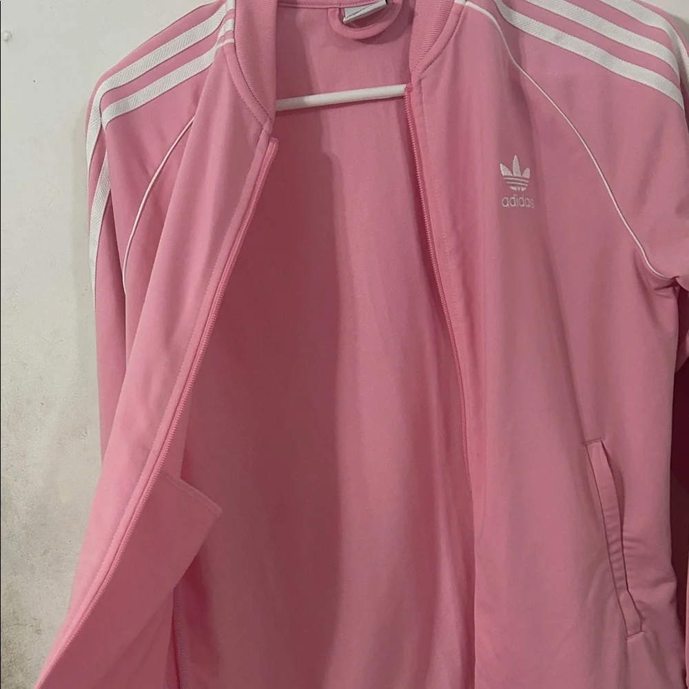 Adidas Women Pink Zip-Up Jacket - Picture 6 of 8